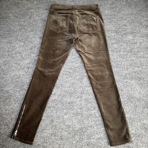 Rag &‎ Bone The Skinny Jeans Size 27 Olive Velvet Stretch Cotton Spandex Rayon